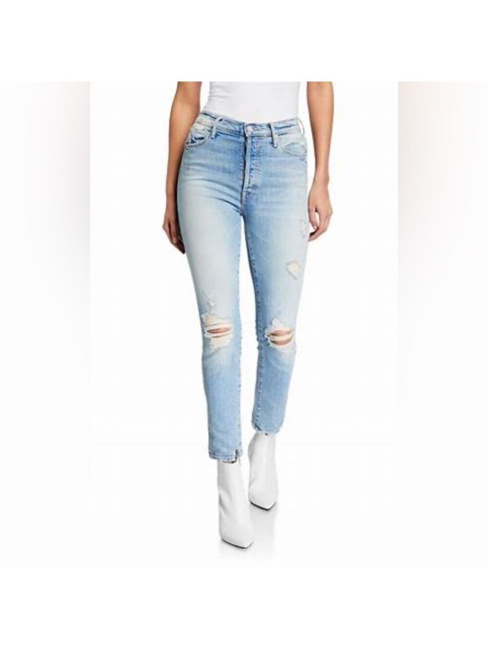 NWT Mother Superior The Super Stunner Ankle High Rise Jeans - Size 25